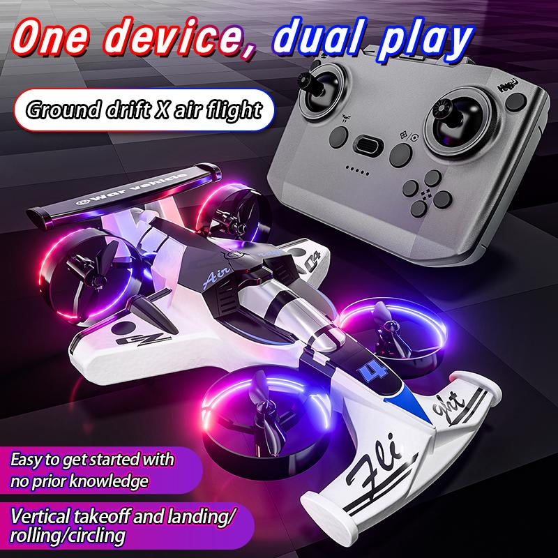 2-In-1 Remote-Controlled Car and Plane Combo