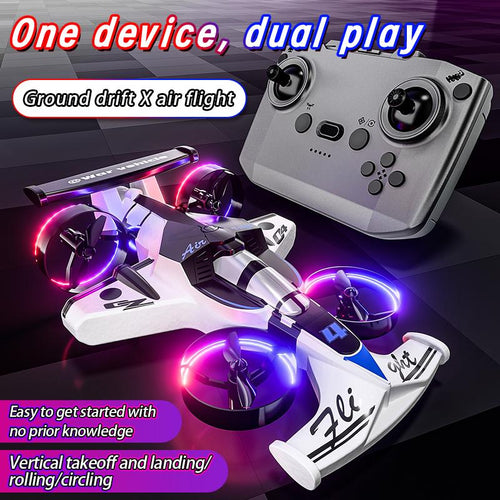 2-In-1 Remote-Controlled Car and Plane Combo